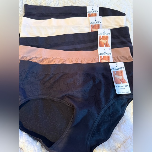 Jockey Other - Bundle of Five Jockey Seam-free Hipsters Medium NWT